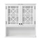 Alaterre Furniture Derby 4-Piece Bathroom Set with Wall Mounted Cabinet, Hamper, Floor Cabinet, and Storage Hutch ANDE74789WH - alternate 5